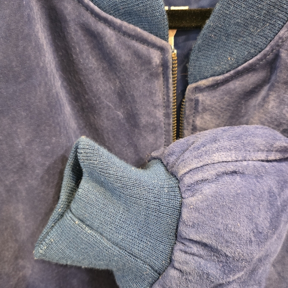 Vintage 90s Florida University Gators Reversible Suede / Nylon Varsity Jacket L - Picture 5 of 15